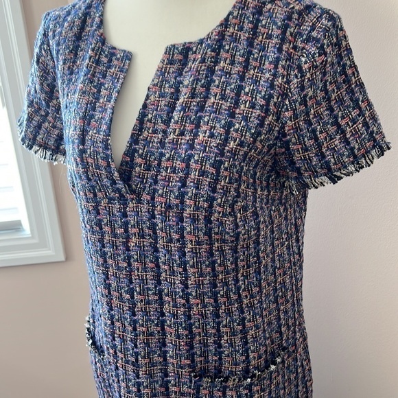 ANN Taylor l Tweed Short Sleeve Dress - Picture 3 of 6